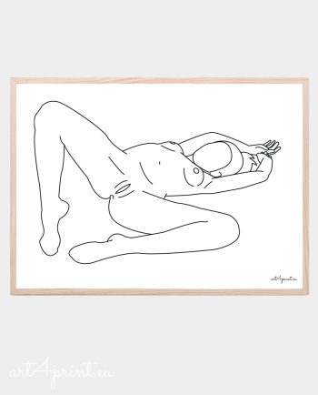 Erotic line art print