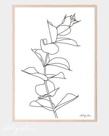 Floral art print download