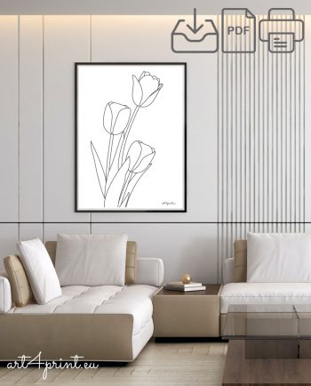 Flowers prints digital art download